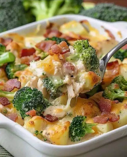 Baked Potato Chicken and Broccoli Casserole